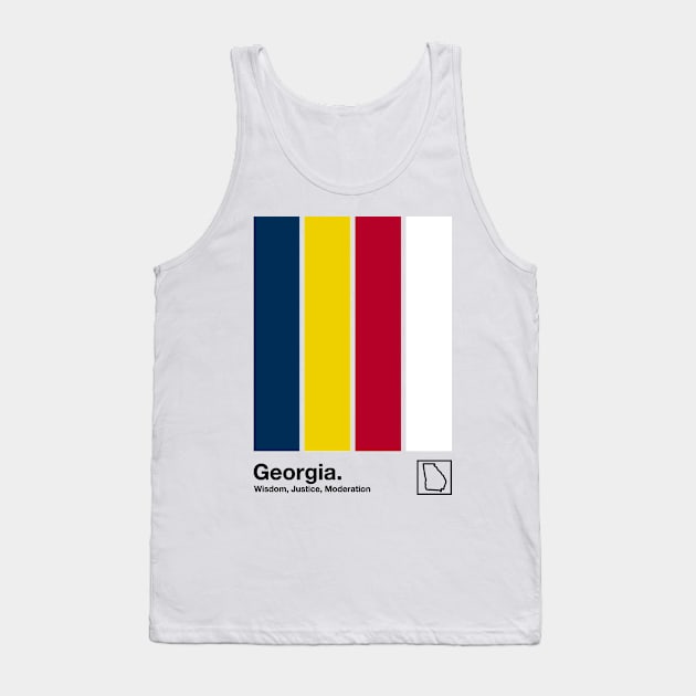 Georgia  // Original Minimalist Artwork Poster Design Tank Top by DankFutura